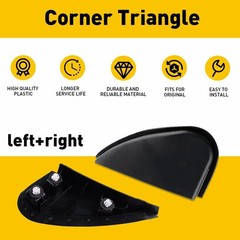 2/Car Side Mirror Corner Triangle Cover Trim Fits For Toyota Corolla 2014-201 A
