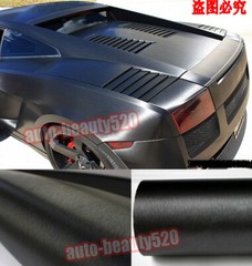 50FT X 5FT / Full Car Wrap Black Metal Brushed 3D Vinyl Satin Matte Sticker US