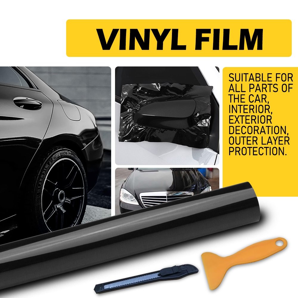 Gloss Glossy Vinyl Wrap Car Auto Vehicle Sticker Decal Film Air Bubble Free EPY