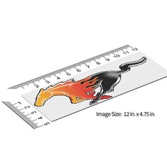 Ford Mustang Flame Pony 12″ 3M Perforated Unobstructed View Window Graphic Decal