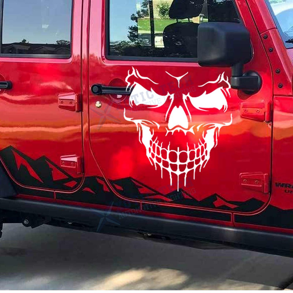 Skull Hood Decal large 22″ Graphic sticker Car Truck Trailer Boat Vinyl Pro Made
