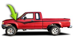 Retro Side Racing Stripes Graphics – For Toyota Pickup SR5 Tacoma 89-97 1998