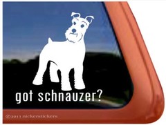 Got Schnauzer? | High Quality Vinyl Dog Window Decal Sticker