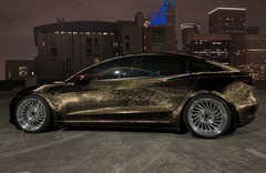 PET Damascus Steel Forged Gloss Titanium Car Vinyl Wrap Decal Sticker Sheet Film