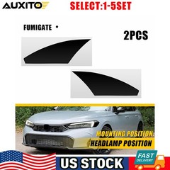 For 22 – 25 Honda Civic Headlight Side Marker Smoke PreCut Vinyl Overlays 2-10X