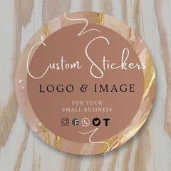 100 Custom Personalized Stickers Social Media Icon PDF File