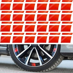 Tallew 22 Pcs Wheel Rim Decal Stripes for 18-22 Inch Reflective Car – 2 used