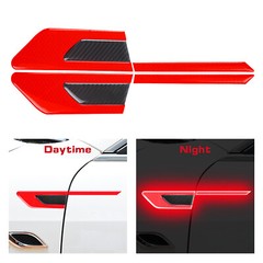 12PCS Rearview Mirror Side Door Handle Red Reflective Warning Safety Sticker Set