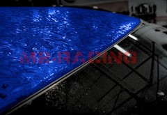 PET Damascus Steel Forged Gloss Royal Blue Car Vinyl Wrap Decal Sticker Film