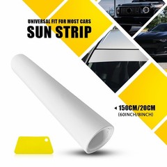 Sun Strip Visor Windshield Banner Premium Vinyl Decal Cast Film 60″X 8″/10″/12″