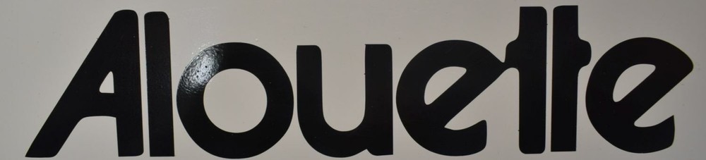 Vintage Alouette Snowmobile Trailer Vehicle Decal Sticker Red or Black