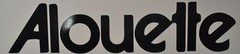Vintage Alouette Snowmobile Trailer Vehicle Decal Sticker Red or Black