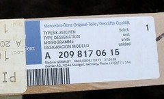 New 2006-2013 Mercedes-Benz C__280 Chrome Letter Emblems 2098170615 C209