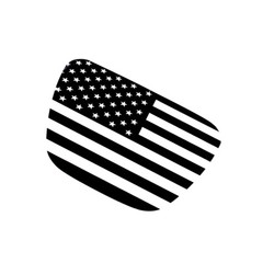 Rear Back Window American Flag Black Sticker Fit For Toyota Supra 2019-2022