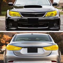 Multiple sizes Golden Car Light Tint Film For Headlight Backup Light Tail Light
