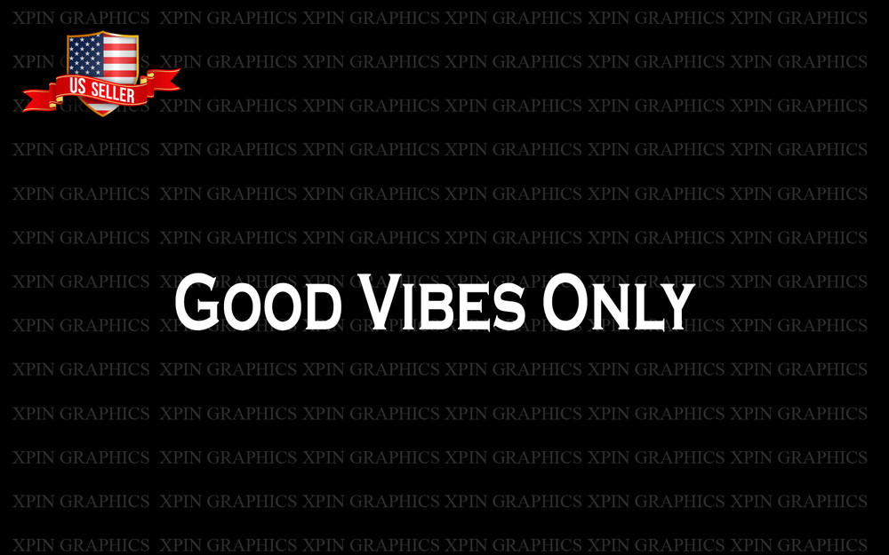 (3) Good Vibes Only Decal Sticker Quote Positive Life Blessed Bless Window