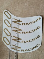 8pcs Oz Racing Wheels Sticker Gold Vinyl Decal