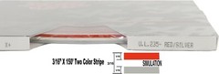 Universal 3/16″ 2-Color Pinstripe (Ultra Lite) 0216235 – Red/Silver Metallic