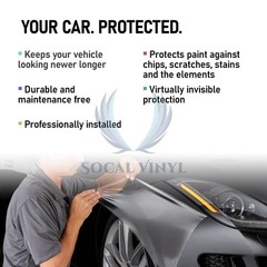 60″ PPF Clear To Smoke Paint Protection Film UV Headlight Taillight Tint Wrap