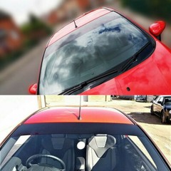 Car Window Sun Visor Windshield Decal Sticker Vinyls Glossy Black Banner Strips