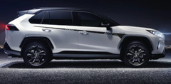 Toyota RAV 4 Upper Body Stripe Graphics Both Sides Decals Stickers