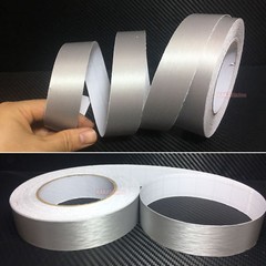 Stretchable Silver Car House Metal Matte 3D Brushed Vinyl Wrap Sticker Tape – AB