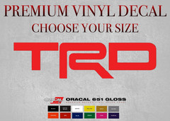 TRD Vinyl Decal for Toyota Truck Tacoma Tundra 4runner Camry Rav4 Window Sticker