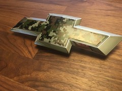 CJ 2 Silverado Digital Camo Universal Chevy Bowtie Vinyl Emblem Stickers
