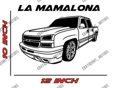 CHEVROLET NBS 4 DOOR LA MAMALONA HIGH QUALITY STICKER DECAL SILVERADO GM TRUCKS