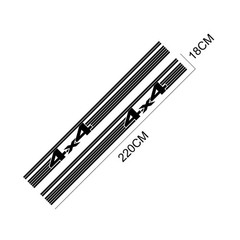 Pickup Truck Side Skirt Stripes Sticker For Chevy Silverado Ford F-150 VW Amarok