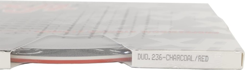 Universal 4/16″ 2-Color Pinstripe (Duo-Tone) 02045236-Charcoal Metallic/Red