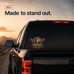 20PCS American Eagle Flag Car Decals Set – 250th Anniversary Stickers for Vehicl