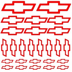 Chevy Bowtie Decal Mega Pack 26 decals – One price *Free shipping Diecut Vinyl