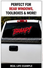 BRAAP! Motocross Vinyl Decal Graphic Dirt Bike Supercross Weatherproof Sticker