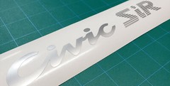 Civic SiR JDM Rear Hatch Trunk Decal for 92-95 EG ERHD Emblem EK EF Sticker