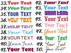 YOUR TEXT Vinyl Decal Sticker Window Wall Bumper CUSTOM Personalized Name Décor