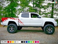 Bed Mud Splash Decal For Tacoma Toyota sticker vinyl wrap kit 4×4 sport off road