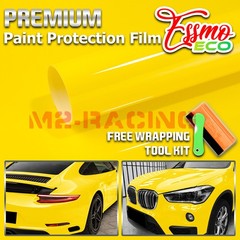 1FTx5FT PPF Lemon Yellow Gloss Color Vinyl Paint Protection Film Scratch Wrap