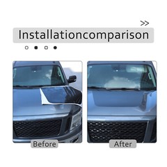 Black Car Front Hood Decal Decorative Sticker Vinyl For Nissan Titan 2016-23 US