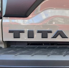 Tailgate Letter Emblem Overlays – Fits 2022-2025 Nissan Titan