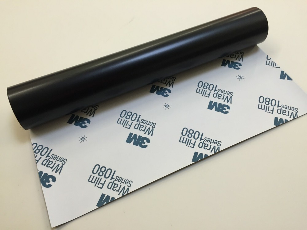 2FT x 5FT 3M 2080 Wrap Satin Black S12 Vinyl Car Wrap Sticker Decal Film Roll