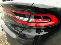 Tail Light Tint Air Release Dark Smoke For 2013-2016 Dodge Dart