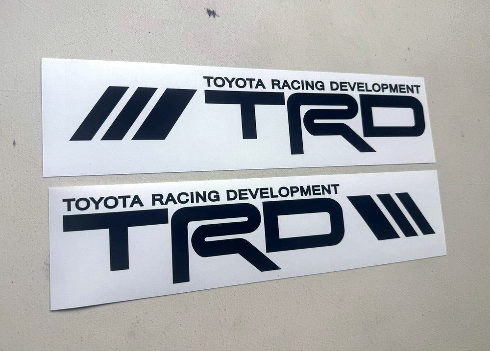 TRD Toyota Decal SET OF 2 Decal Toyota Racing Development Tacoma Tundra Sticker