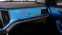Premium Light Blue Brushed Aluminum Steel Vinyl Wrap Sticker Film Decal Air