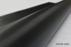 VViViD XPO Black Carbon Fiber Car Wrap Vinyl Roll Featuring Air Release