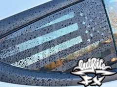 2016-2024 Tesla Model 3 Rear Side Windows Decal Sticker (Both Sides)