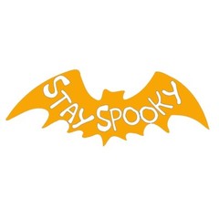 Two Pack Stay Spooky Light Orange Vinyl Decal Car Window Laptop Tablet Tumbler