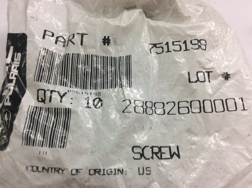Polaris Screw 7515198 New OEM Stainless Steel 2002 Freedom PWC