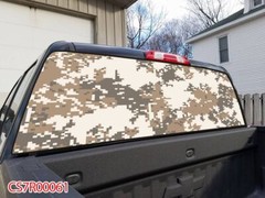 Perforated Pick Up Truck SUV Rear Back Window Graphics Decal Wrap Tint #61