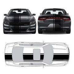 Racing Stripes & pinstripes [3x] 2″ , 18″, 2″ x 68″ Self Healing Vinyl Fits All